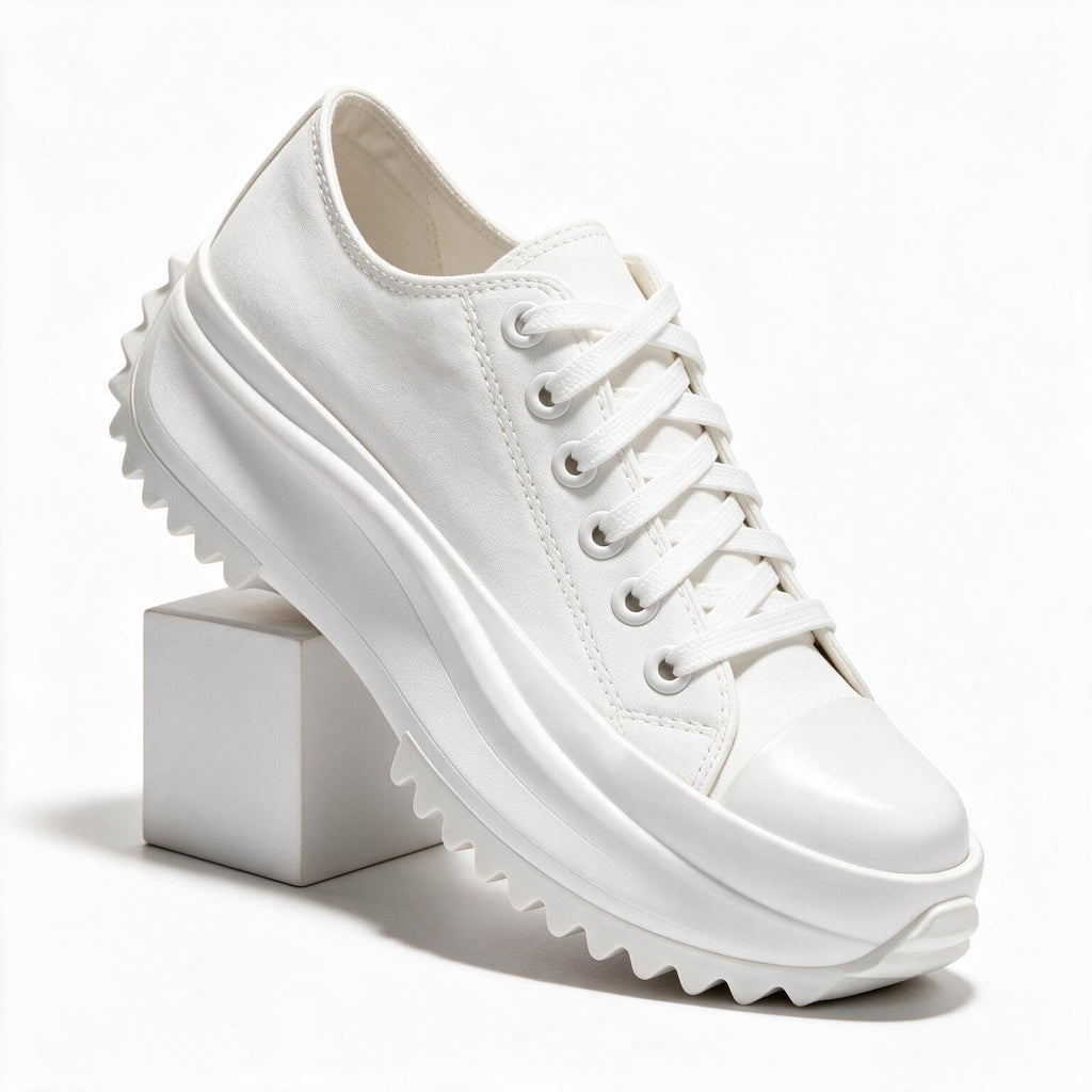 Kate | Womens Canvas Platform Thick Sole Flatform Shoes