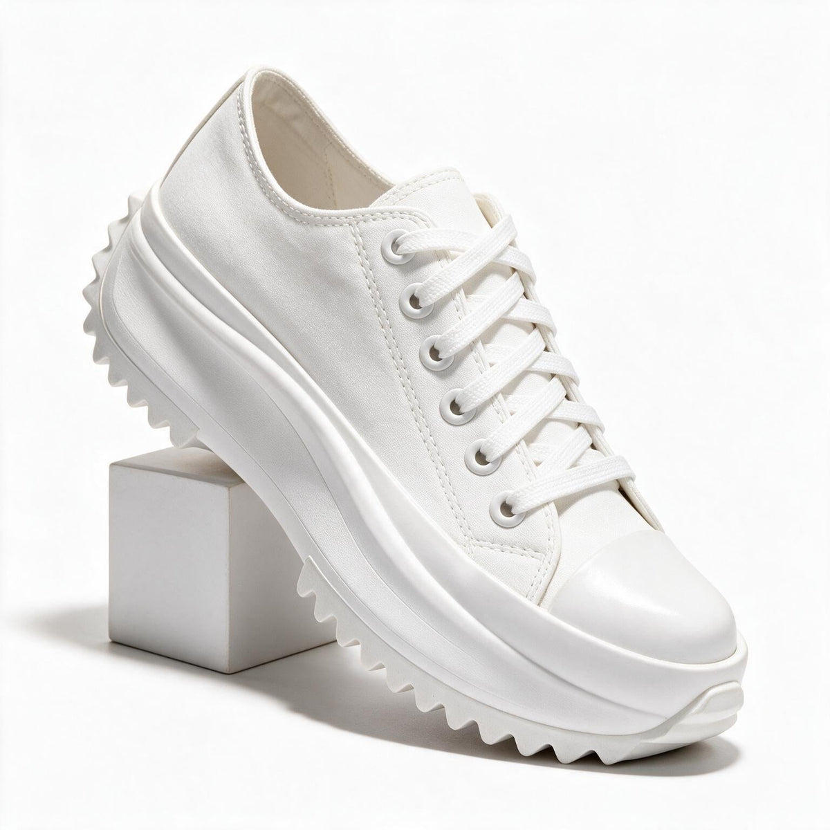 Kate | Womens Canvas Platform Thick Sole Flatform Shoes