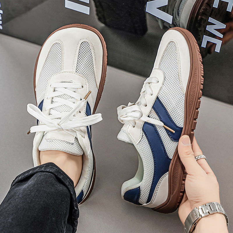Katie | Womens Wide Fit Retro Mesh Sneakers Breathable Casual Shoes