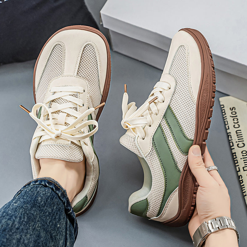 Katie | Womens Wide Fit Retro Mesh Sneakers Breathable Casual Shoes