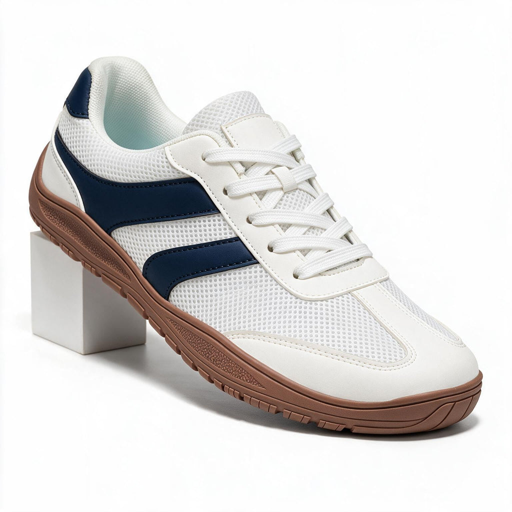 Katie | Womens Wide Fit Retro Mesh Sneakers Breathable Casual Shoes