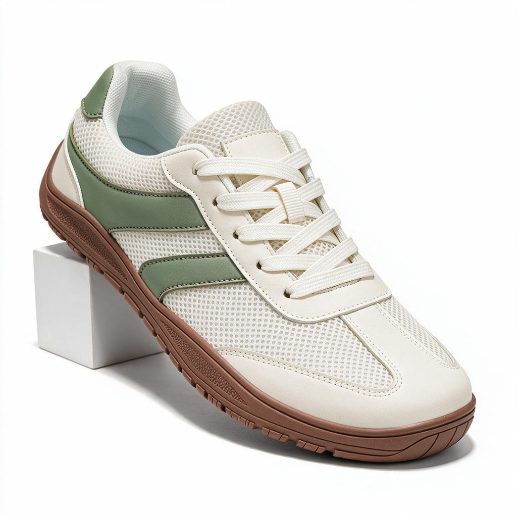 Katie | Womens Wide Fit Retro Mesh Sneakers Breathable Casual Shoes