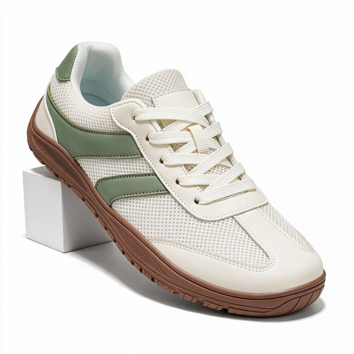 Katie | Womens Wide Fit Retro Mesh Sneakers Breathable Casual Shoes