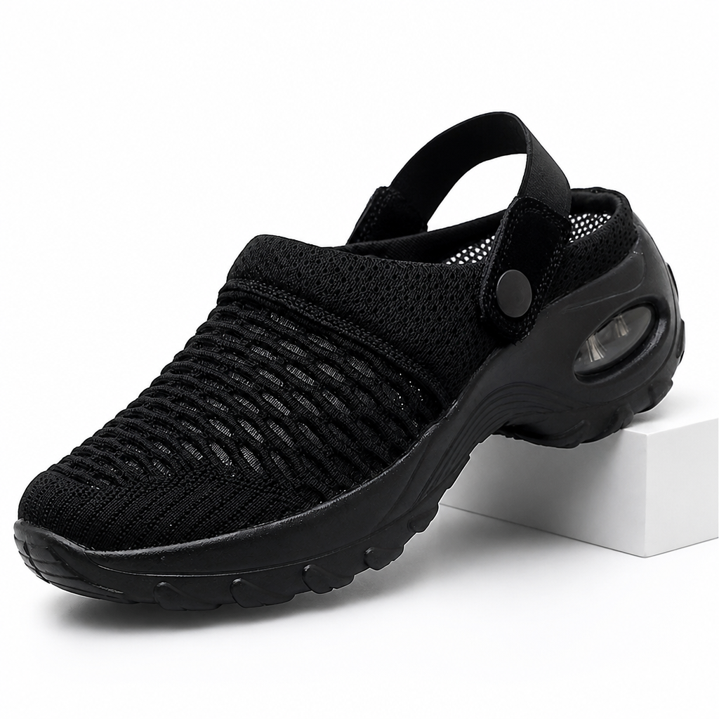 Kelsey | Womens Slip On Breathable Mesh Air Cushion Walking Sneakers