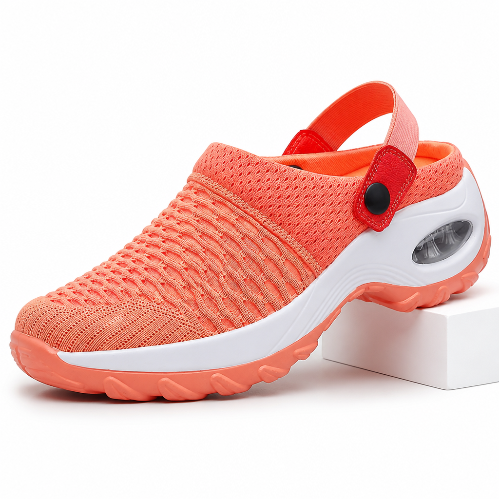 Kelsey | Womens Slip On Breathable Mesh Air Cushion Walking Sneakers