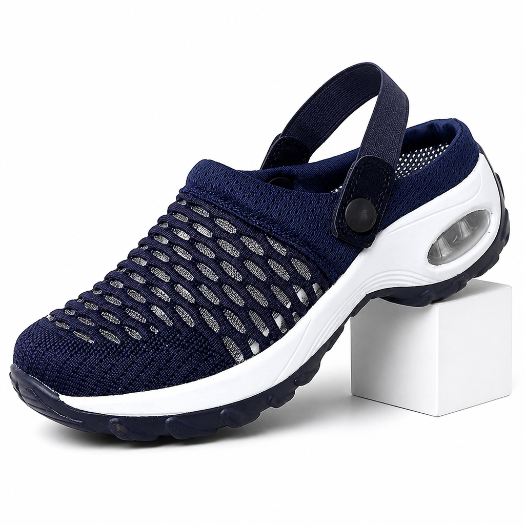 Kelsey | Womens Slip On Breathable Mesh Air Cushion Walking Sneakers