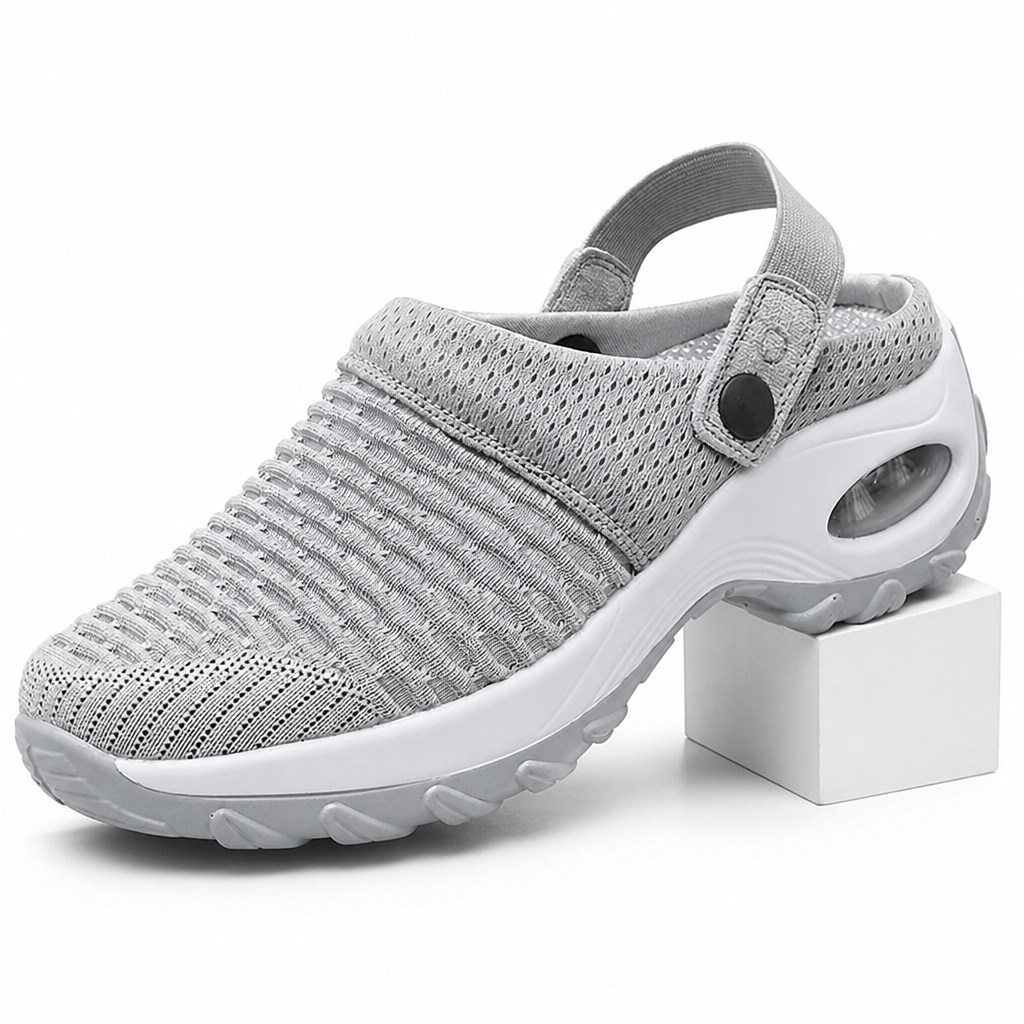 Kelsey | Womens Slip On Breathable Mesh Air Cushion Walking Sneakers