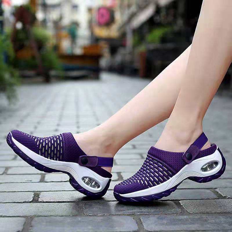 Kelsey | Womens Slip On Breathable Mesh Air Cushion Walking Sneakers