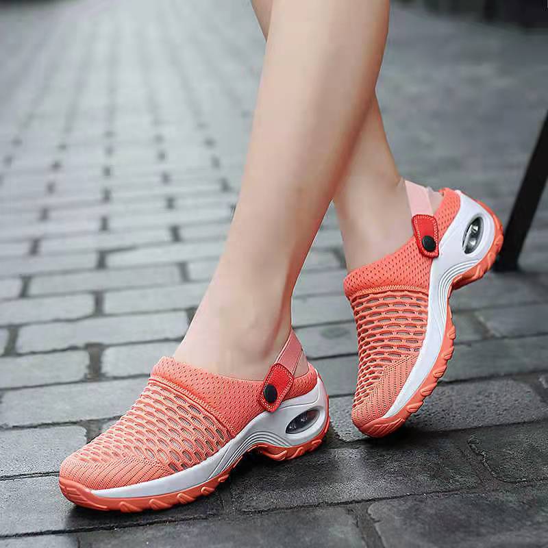 Kelsey | Womens Slip On Breathable Mesh Air Cushion Walking Sneakers