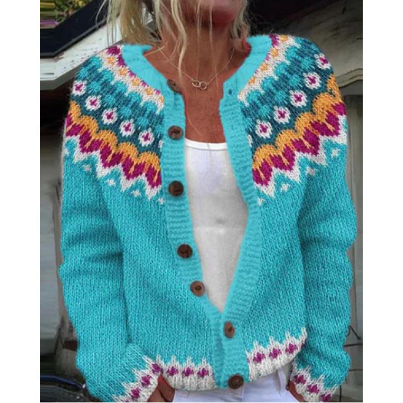 Kendra | Womens 3D Printed Zip Up Sweatshirt Cardigan Fall Spring Jacket