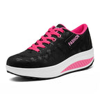 Kimberly | Womens Chunky Platform Lace Up Casual Fashion Walking Sneakers