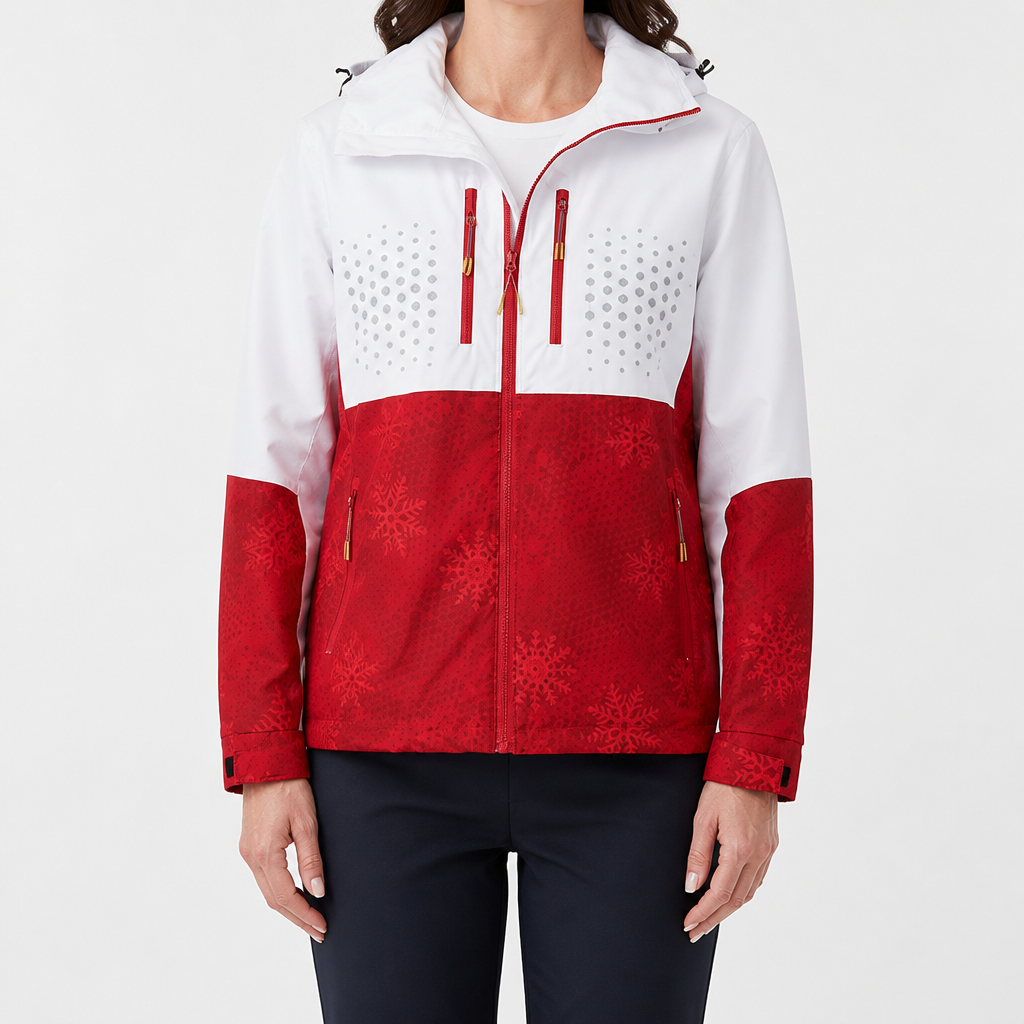 Kinsey | Womens Quick Dry Lightweight Packable Hooded Running Jacket, Red