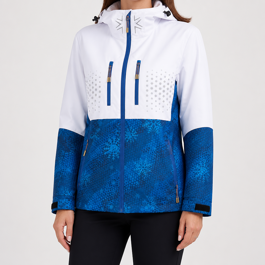Kinsey | Womens Quick Dry Lightweight Packable Hooded Running Jacket, Bright Blue