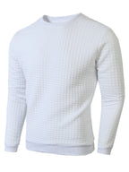 Kurt | Mens Checkered Crewneck Sweatshirt Knit Pullover Sweater