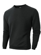 Kurt | Mens Checkered Crewneck Sweatshirt Knit Pullover Sweater