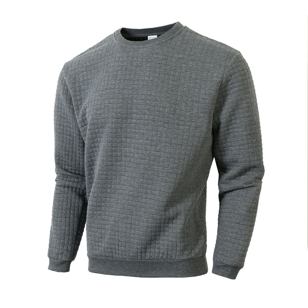 Kurt | Mens Checkered Crewneck Sweatshirt Knit Pullover Sweater