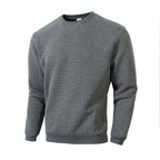 Kurt | Mens Checkered Crewneck Sweatshirt Knit Pullover Sweater