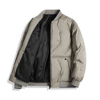 Lachlan | Mens Padded Puffer Winter Warm Casual Jacket - Khaki