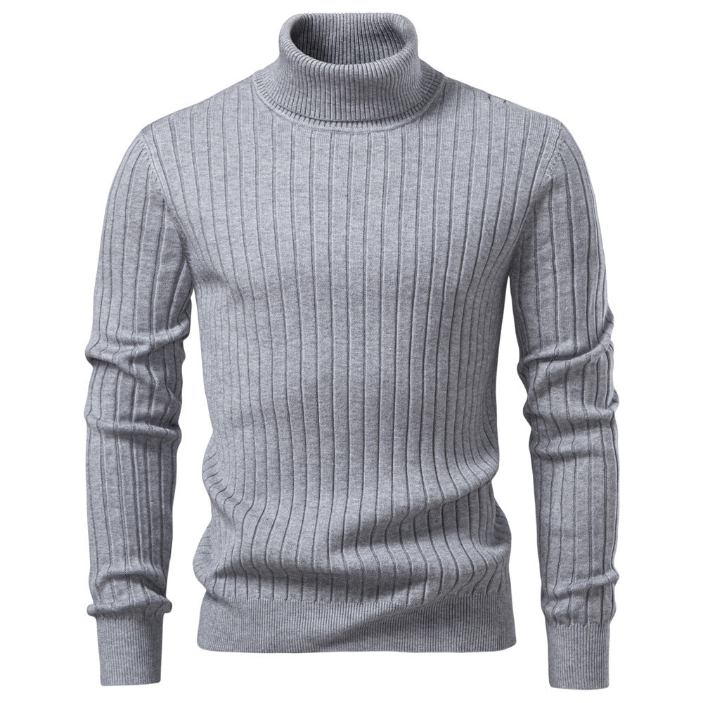 Lance | Mens Turtleneck Sweater Knit Roll Neck Warm Winter Pullover