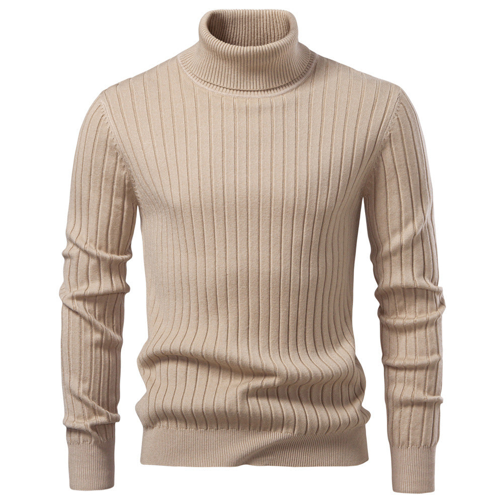 Lance | Mens Turtleneck Sweater Knit Roll Neck Warm Winter Pullover