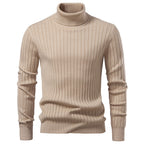 Lance | Mens Turtleneck Sweater Knit Roll Neck Warm Winter Pullover