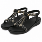 Landry | Womens Lightweight Elastic Band Slide Sandals