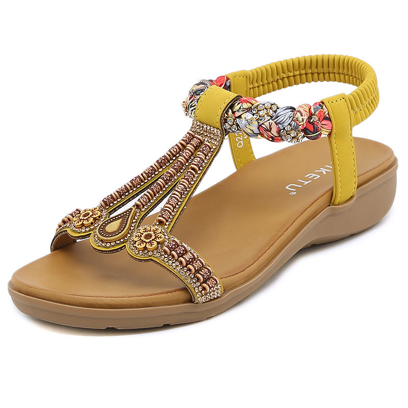 Landry | Womens Lightweight Elastic Band Slide Sandals