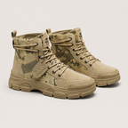 Laney | Womens Lace Up Tactical Hiking Boots, Khaki 2