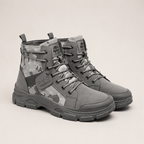Laney | Womens Lace Up Tactical Hiking Boots, Grey