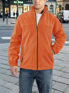 Langston | Mens Fleece Lined Winter Jacket Warm Stand Collar Coat