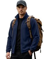 Langston | Mens Fleece Lined Winter Jacket Warm Stand Collar Coat