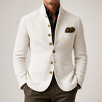 Larry | Mens Retro Casual Winter Jacket Fall Warm Outerwear, White