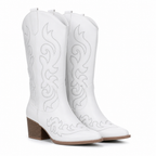 Laura | Womens Cowboy Boots Western Embroidered Slip On Fashion