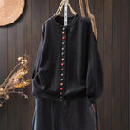 Leann | Womens Button Front Knit Long Sleeve Cardigan Sweater