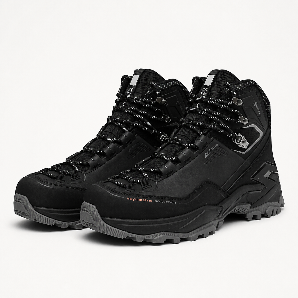 Leanna | Womens Waterproof Walking Hiking Boots, Black