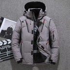Lee | Mens Padded Winter Puffer Jacket Detachable Hood Warm Insulated Coat