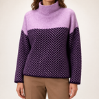 Lena | Womens Chunky Knit Warm Winter Sweater, Pink