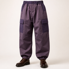 Leon | Mens Cargo Trousers Windproof Fleece Lined Outdoor Tactical Pants, Purple