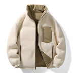 Lester | Mens Fleece Lamb Wool Warm Thick Stand Collar Winter Top
