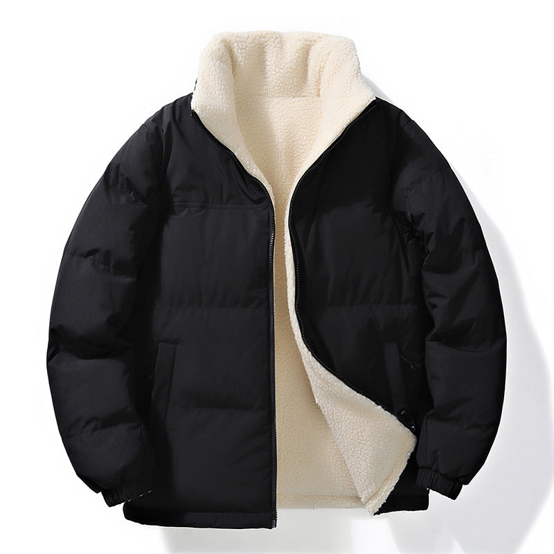 Lester | Mens Fleece Lamb Wool Warm Thick Stand Collar Winter Top