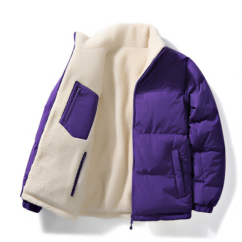 Lester | Mens Fleece Lamb Wool Warm Thick Stand Collar Winter Top