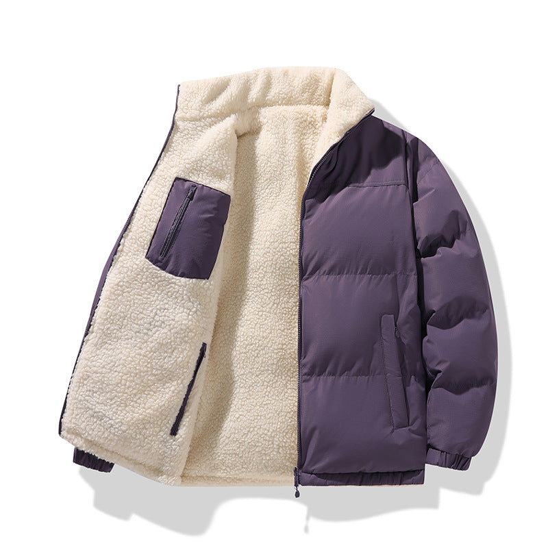 Lester | Mens Fleece Lamb Wool Warm Thick Stand Collar Winter Top