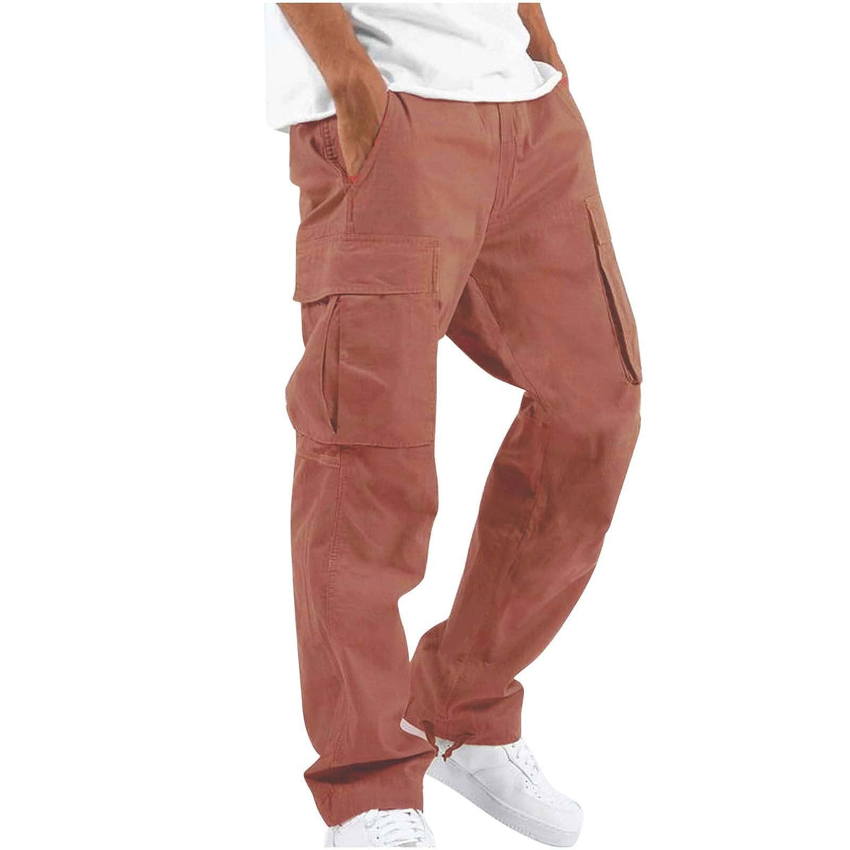 Levi | Mens Drawstring Moisture Wicking Multi Pocket Cargo Work Pants