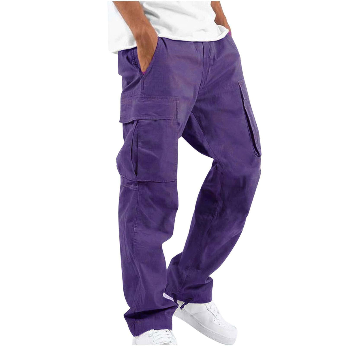 Levi | Mens Drawstring Moisture Wicking Multi Pocket Cargo Work Pants