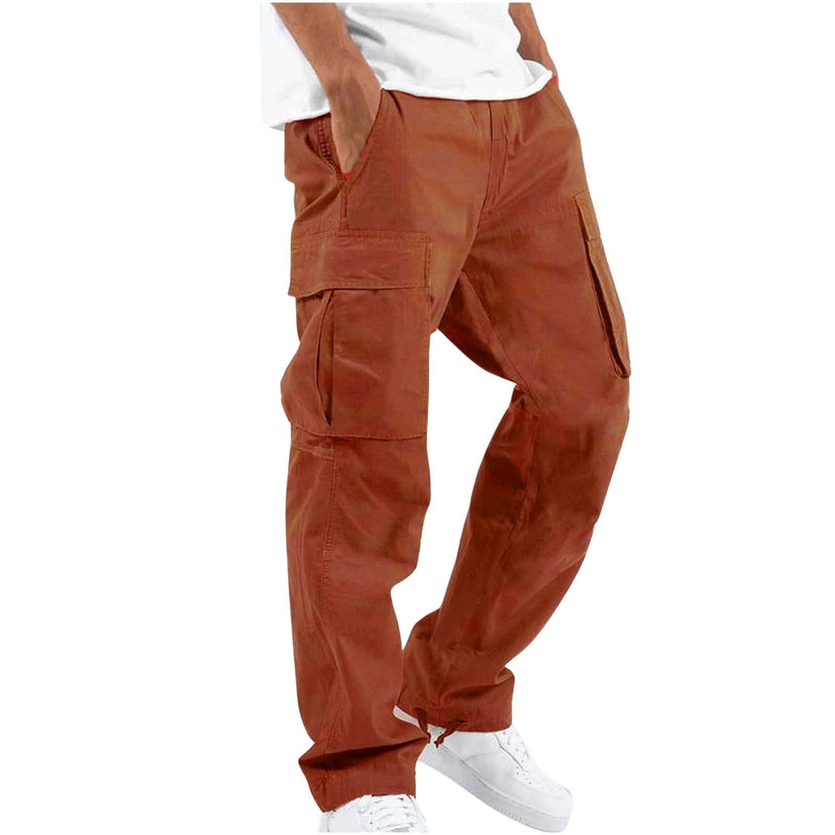 Levi | Mens Drawstring Moisture Wicking Multi Pocket Cargo Work Pants