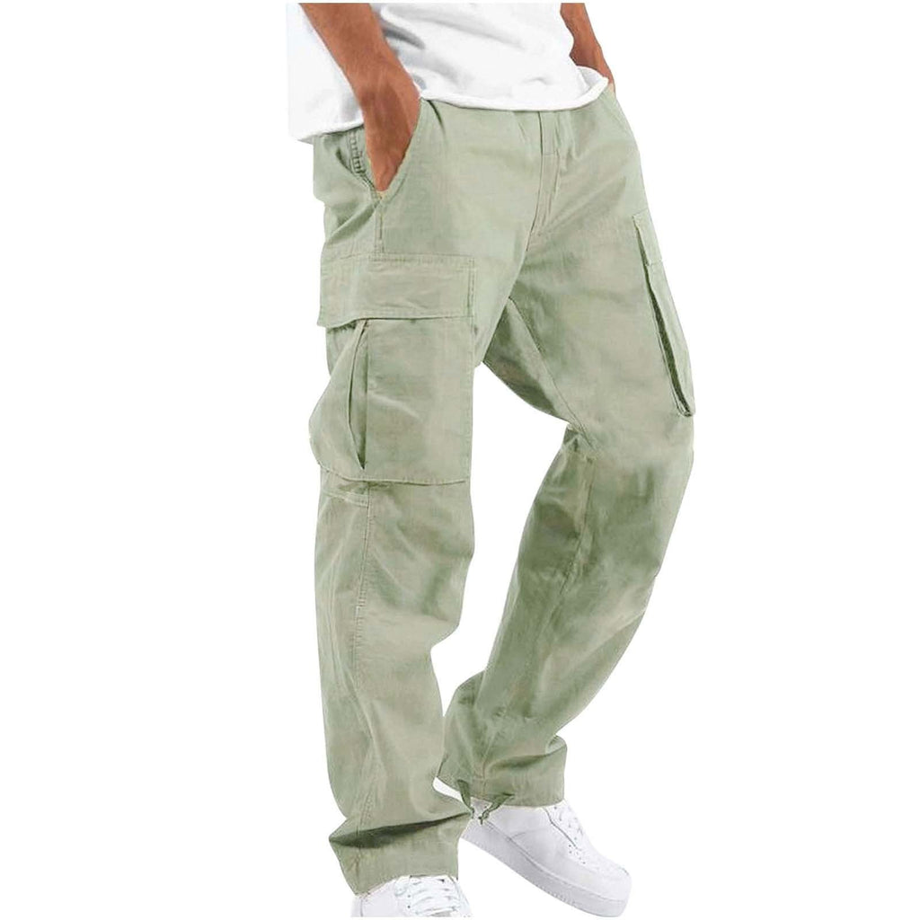 Levi | Mens Drawstring Moisture Wicking Multi Pocket Cargo Work Pants