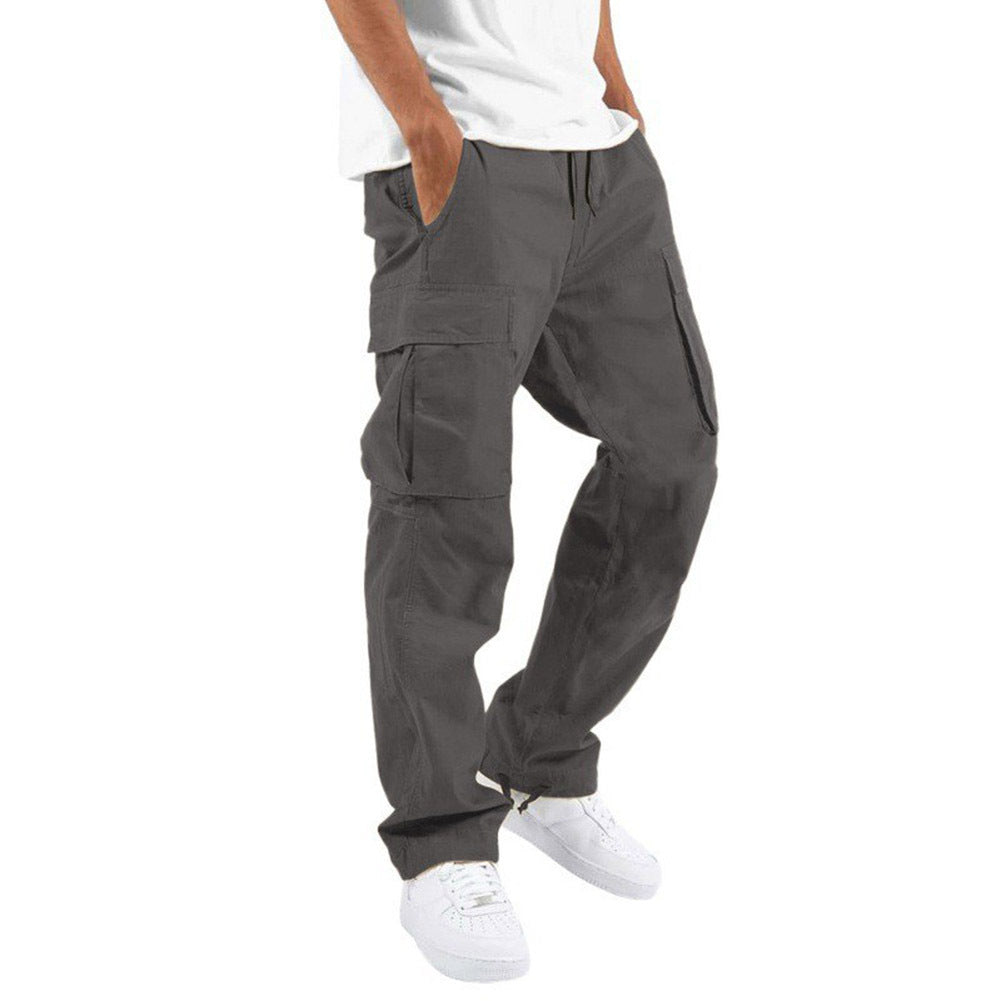 Levi | Mens Drawstring Moisture Wicking Multi Pocket Cargo Work Pants