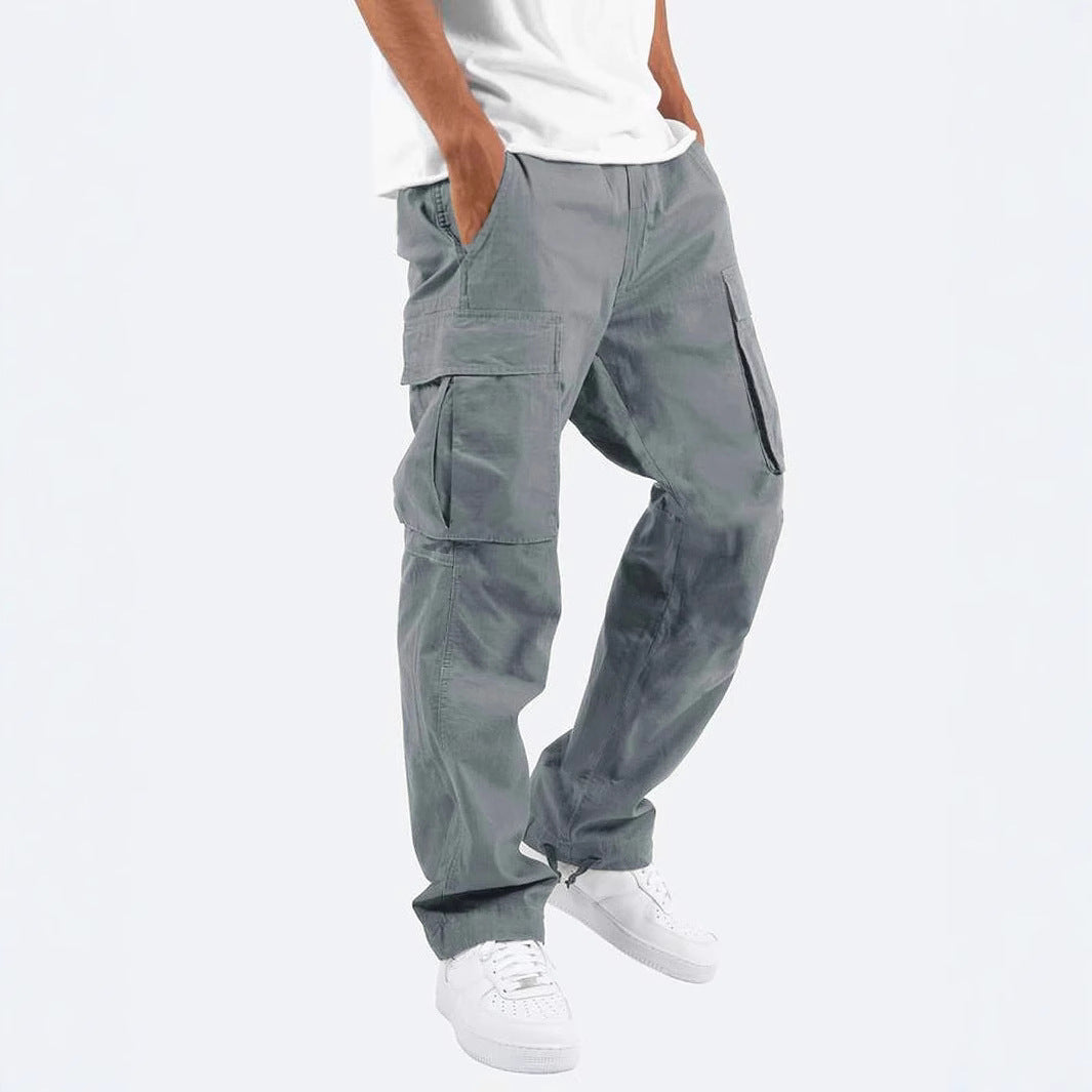 Levi | Mens Drawstring Moisture Wicking Multi Pocket Cargo Work Pants