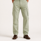 Levi | Mens Drawstring Moisture Wicking Multi Pocket Cargo Work Pants, Light Green