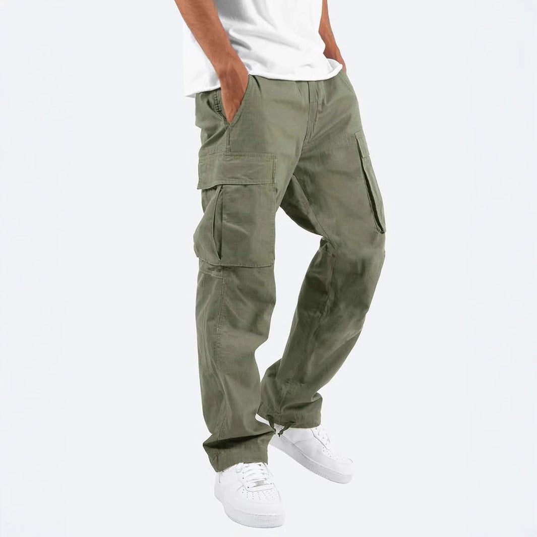 Levi | Mens Drawstring Moisture Wicking Multi Pocket Cargo Work Pants
